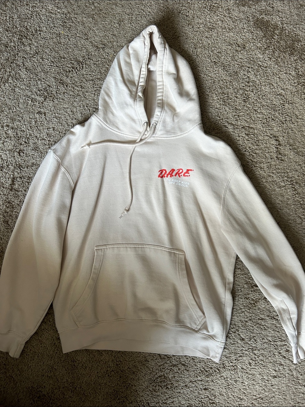 DARE Cream Pullover Hoodie - Classic Logo